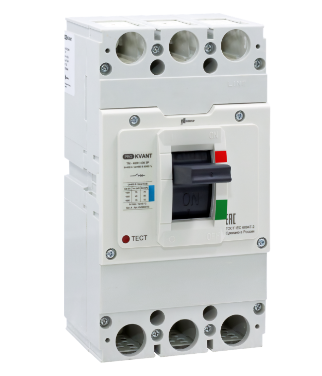 картинка Автоматический выключатель Контактор серии PRO.KVANT тип TM-400N 3P 225А 35кА от Интернет-магазина promistrade.by