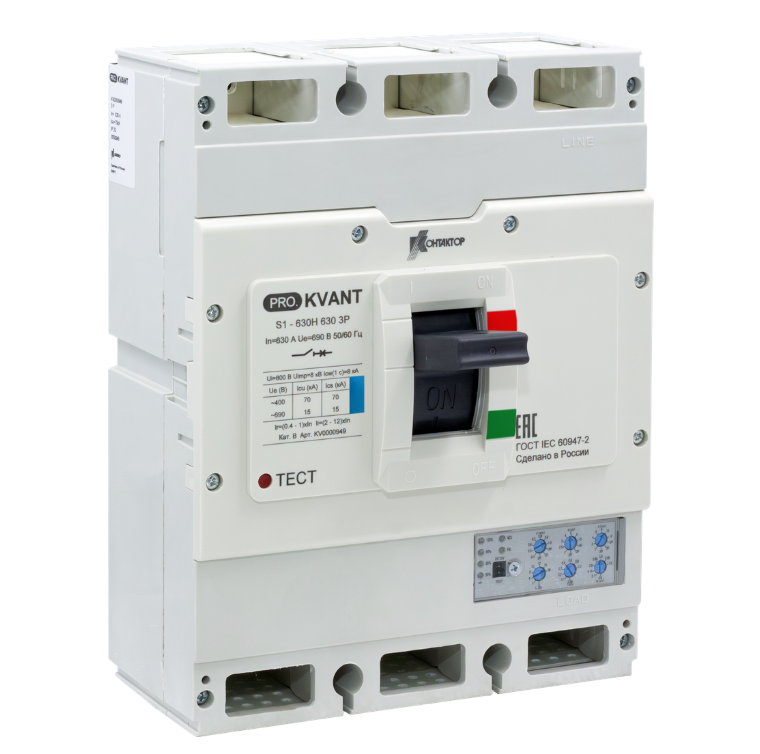 картинка Автоматический выключатель Контактор серии PRO.KVANT тип S1-800S 3P 800А 50кА от Интернет-магазина promistrade.by