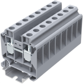 картинка Клемма проходная SUPU TU16 арт. TU16-2-GY, серая от Интернет-магазина promistrade.by