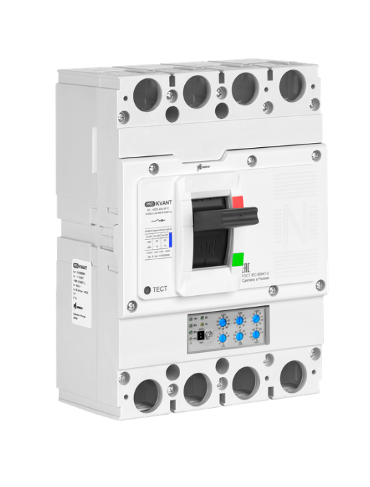 картинка Автоматический выключатель Контактор серии PRO.KVANT тип S1-400H 4P 400А 70кА C от Интернет-магазина promistrade.by