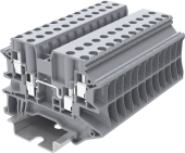 картинка Клемма проходная SUPU TU4 2-2 арт. TU4-4-GY, серая от Интернет-магазина promistrade.by