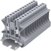 картинка Клемма проходная SUPU TU4  арт. TU4-2-GY, серая от Интернет-магазина promistrade.by