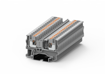 Клемма проходная SUPU TP4 1-1 арт. TP4-2-GY серая