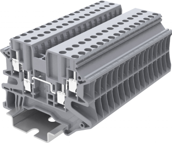 Клемма проходная SUPU TU 2.5 4-conductor арт. TU2.5-4-GY, серая