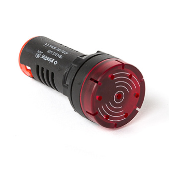 Сигнализатор светозвуковой PLASTIM, индикатор AC/DC 230 В. (Красный), арт. PB0-LB22-220R