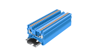 Клемма проходная SUPU TP2.5 1-1 арт. TP2.5-2-BU синяя