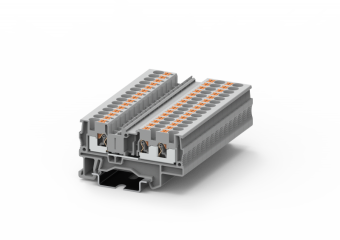 Клемма проходная SUPU TP4 1-2 арт.TP4-3-GY серая