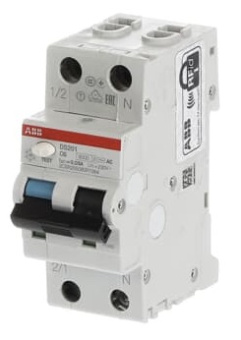 Автоматические выключатели дифференциального тока ABB DS201 1P+N тип AC
