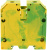 Клемма заземлющая Conta Clip SSL-70/2A желто-зеленая