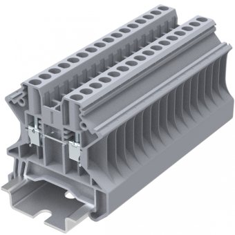 Клемма проходная SUPU TU2.5 арт. TU2.5-2-GY, серая