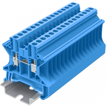 Клемма проходная SUPU TU4  арт.TU4-2-BU, синяя