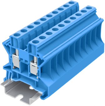 Клемма проходная SUPU TU6 арт. TU6-2-BU, синяя