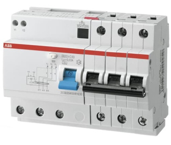 Автоматические выключатели дифференциального тока ABB DS203 3P тип AC