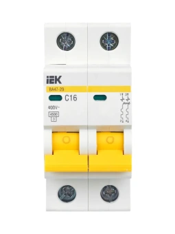 Автоматический выключатель IEK ВА47-29 2P