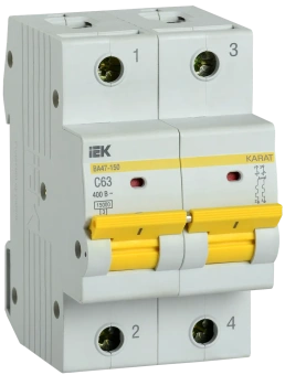 Автоматический выключатель IEK ВА47-150 2P