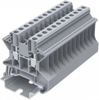 Клемма проходная SUPU TU4  арт. TU4-2-GY, серая
