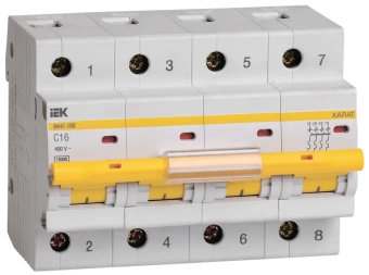 Автоматический выключатель IEK ВА47-100 4P