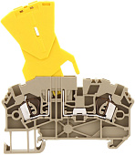 Клемма разделительная Conta Clip ZTRK 2,5/2A/ZS бежевая