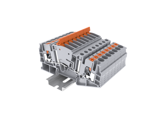 Клемма измерительная с тестовым гнездом SUPU TPME6 арт.TPME6-2-JP-GY серая