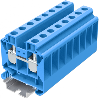 Клемма проходная SUPU TU16 арт. TU16-2-BU, синяя