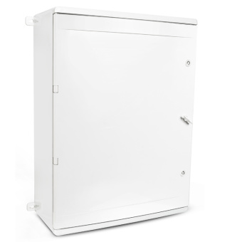 Пластиковый шкаф с монтажной панелью PLASTIM, IP65. УХЛ1., 600х800х260, непрозрачная дверца арт. PP3021