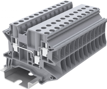 Клемма проходная SUPU TU4 1-2 арт. TU4-3-GY, серая