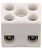 картинка Клемма (блок) керамическая Conta Clip KKB 2,5/2 WH белая от Интернет-магазина promistrade.by